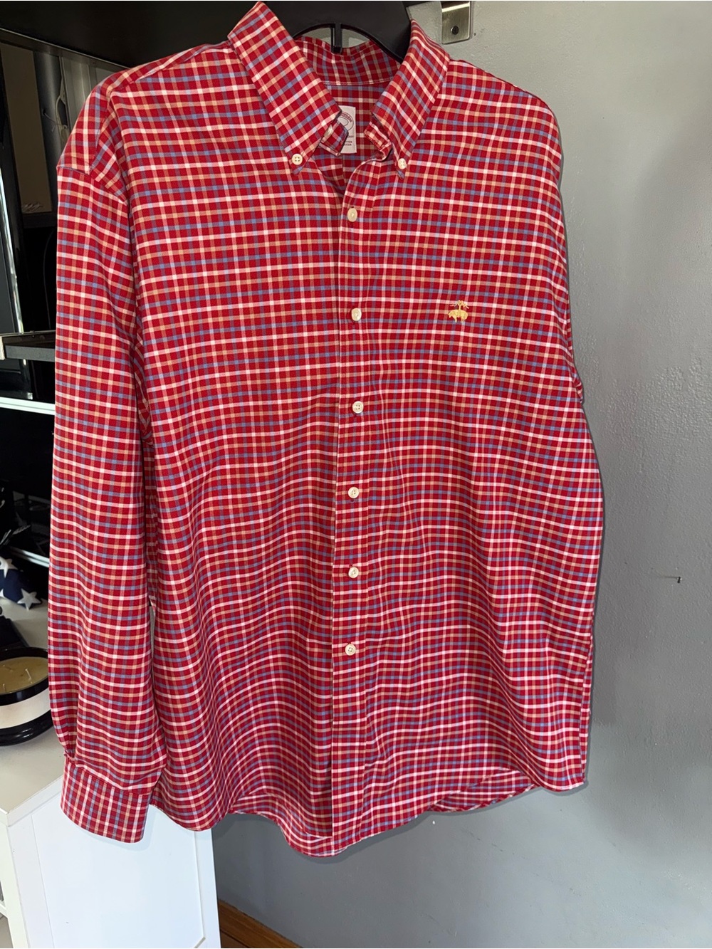 Brooks Brothers Red Plaid Button-Down Shirt
